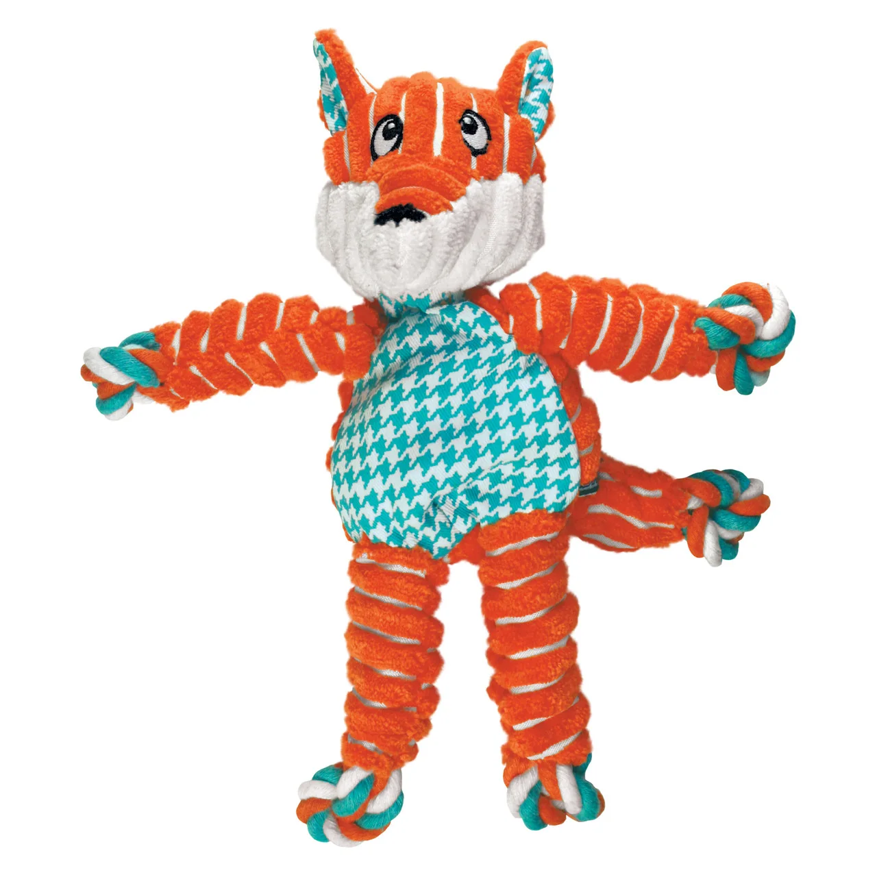 KONG Floppy Knots Fox shown for the guide “Matching dog toys to play style”