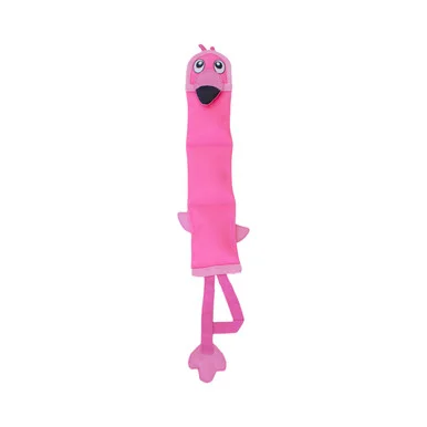 Fire Biterz Tropical Plush Interactive Dog Toy, Flamingo product image