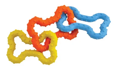 Mini Bone Tug Puppy Chew Toy, Multi product image