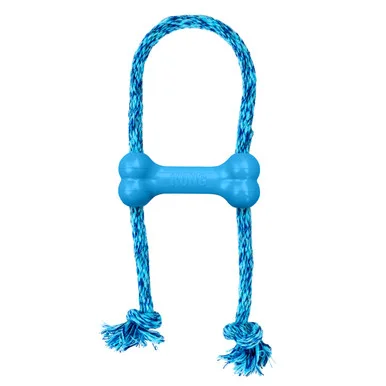 KONG Puppy Goodie Bone w/ Rope Blue product image