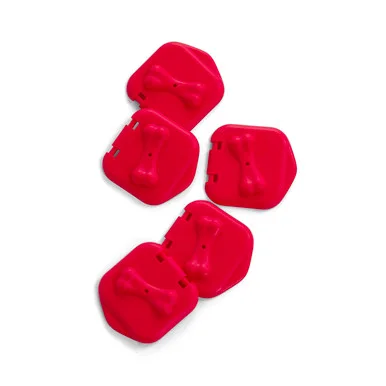 Outward Hound Nina Ottosson Extra Doors for Dog Brick Dog Puzzle - 5 Pack, Red product image