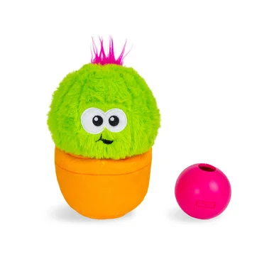 Snack Palz Interactive Plush Dog Puzzle with Treat Ball , Green product image