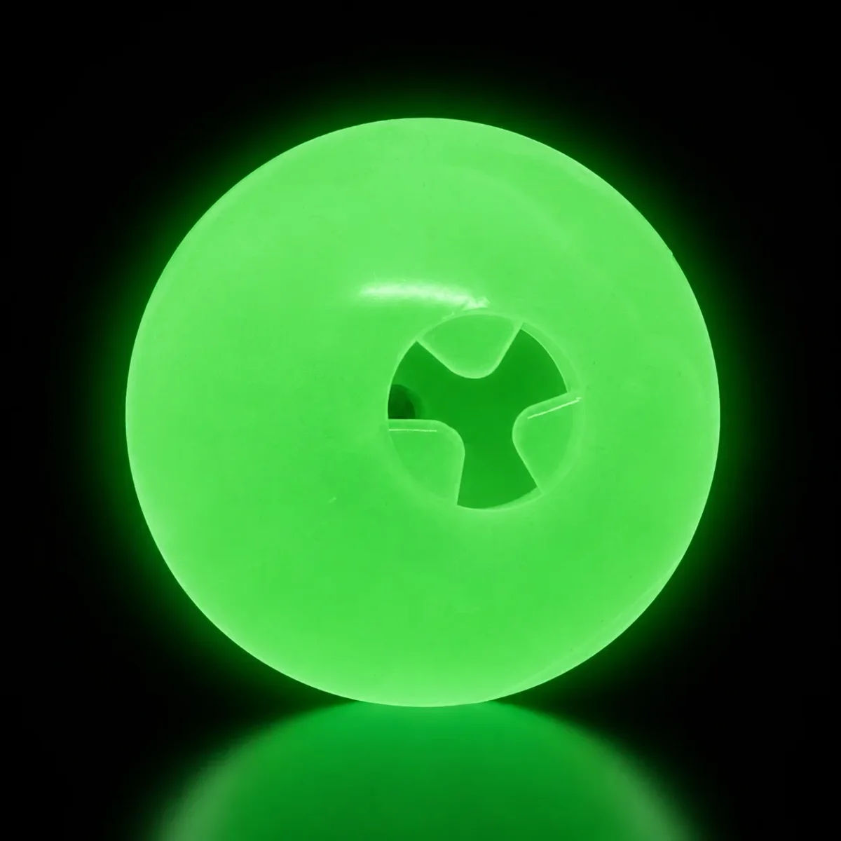 4" Glow-in-the-Dark Dog Ball - Treat Dispenser & Water Toy product image