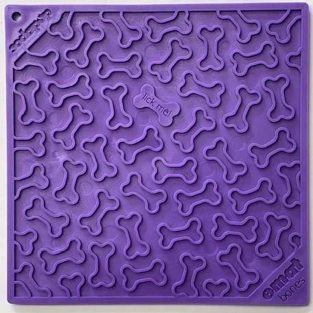 Bones eMat - Enrichment Lick Mat for Dogs and Cats | eMat Enrichment Toy for Anxiety Relief product image