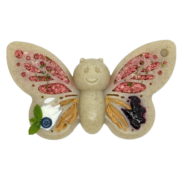 Butterfly Nylon Chew & Enrichment Toy | 2-in-1 for Aggressive Chewers product image