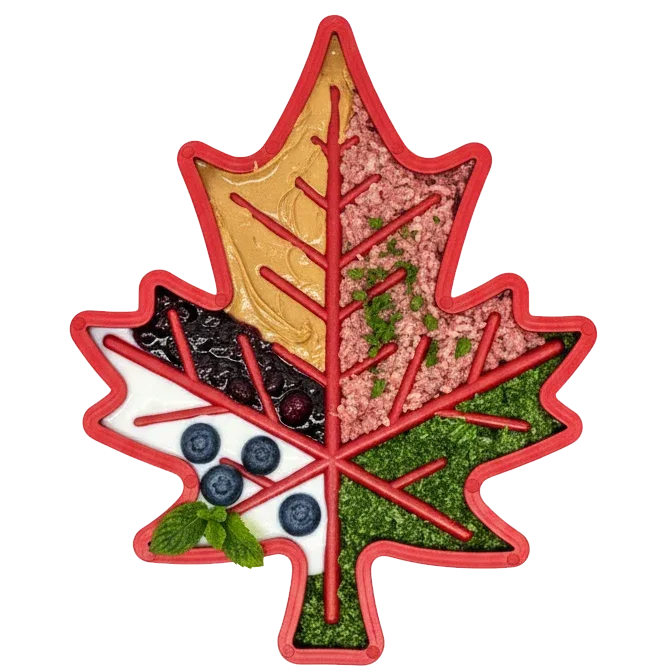 Canadian Maple Leaf Nylon Dog Chew Toy - Indestructible & USA Made product image