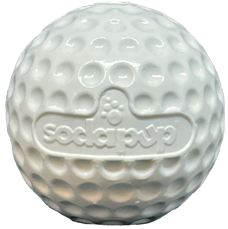 Golf Ball Rubber Dog Chew Toy for Power Chewers | Floating Treat Dispenser product image